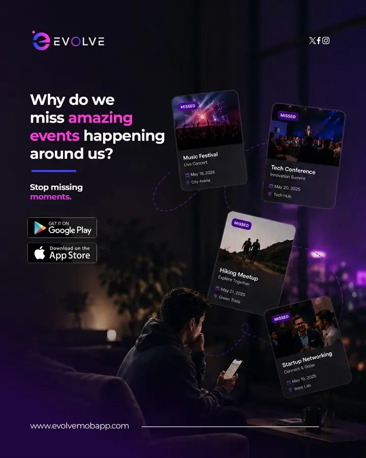 Evolve poster: Why do we miss amazing events happening around us?